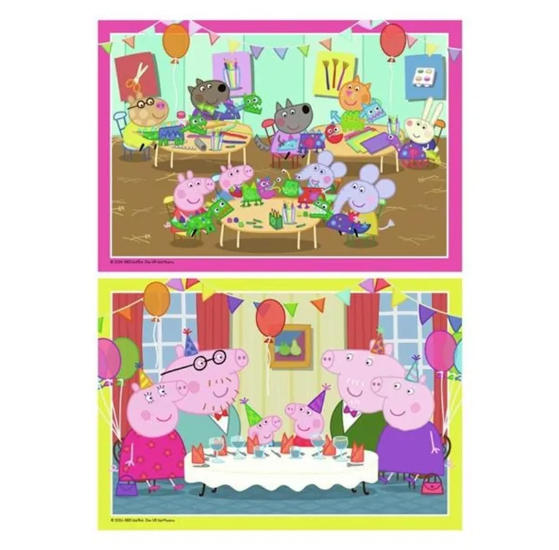 Specialerbjudande - Ravensburger Jigsaw puzzle Peppa Pig 2x12 pcs. 2D Pussel