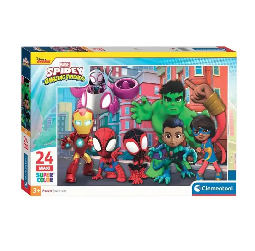 Clementoni Jigsaw Puzzle Super Color Maxi Spidey 24 pcs. 2D Pussel - Passa på nu