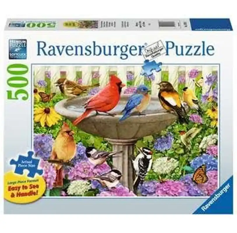 Extra bra pris | Ravensburger Birdbath Puzzle 500 pcs. 2D Pussel