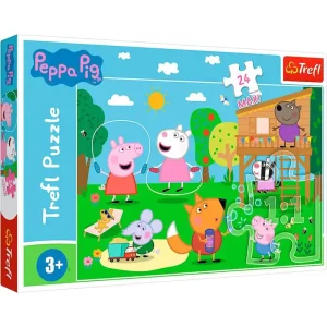 Kampanjpris | Trefl Puzzle - Peppa Pig - Fun in the Grass (24 Maxi pieces) 2D Pussel