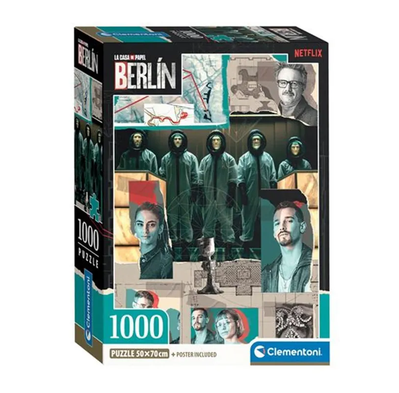 Sänkt pris - Clementoni Jigsaw Puzzle La Casa de Papel 1000pcs. 2D Pussel