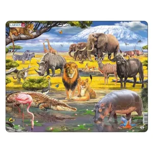 Selecta Play Larsen Jigsaw Puzzle Animals - African Savannah 43 pcs. 2D Pussel | Reapris