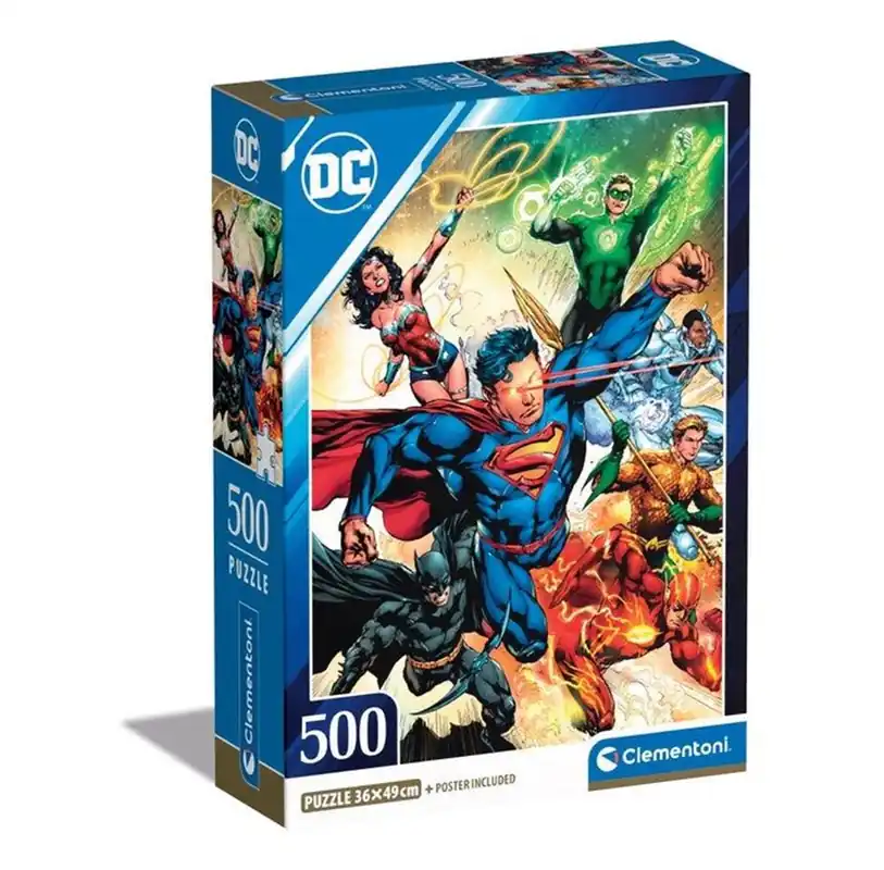 Enkel beställning | Clementoni Jigsaw Puzzle DC Comics Justice League 500pcs. 2D Pussel