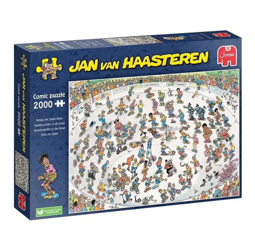 Nyhet i sortimentet - Jan van Haasteren Jigsaw Puzzle - Skateboarding in the Bowl 2000 pcs. 2D Pussel