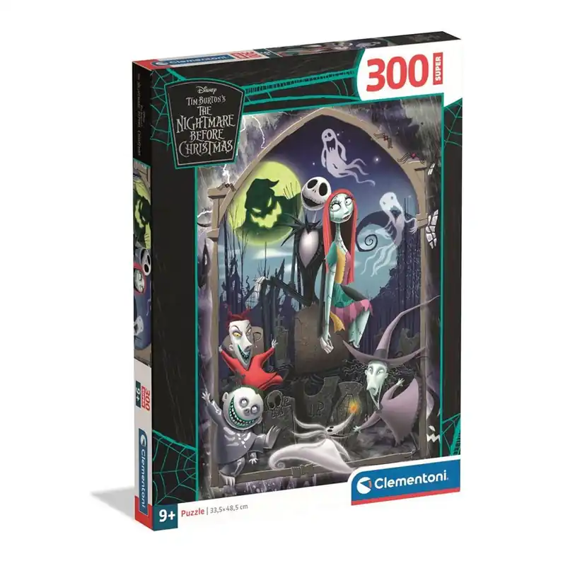 Clementoni Puzzle Super - Nightmare before Christmas 300 pieces 2D Pussel - Snabb leverans