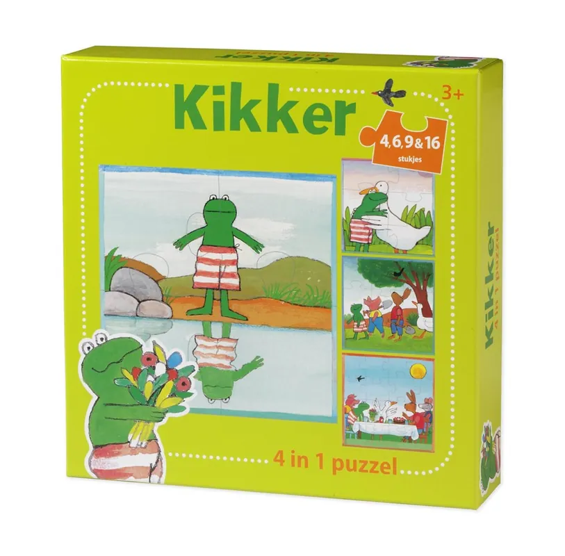 Bambolino Toys The world of Frog Puzzle 4in1 2D Pussel - Favorit hos kunderna