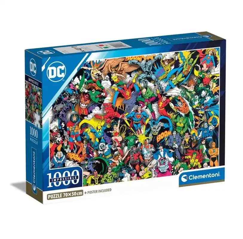 Spara nu | Clementoni DC Comics Justice League "Impossible" Challenge Jigsaw Puzzle (1000)