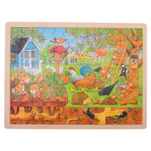 Bara denna vecka | Goki Wooden Puzzle - Life in the Garden Trä