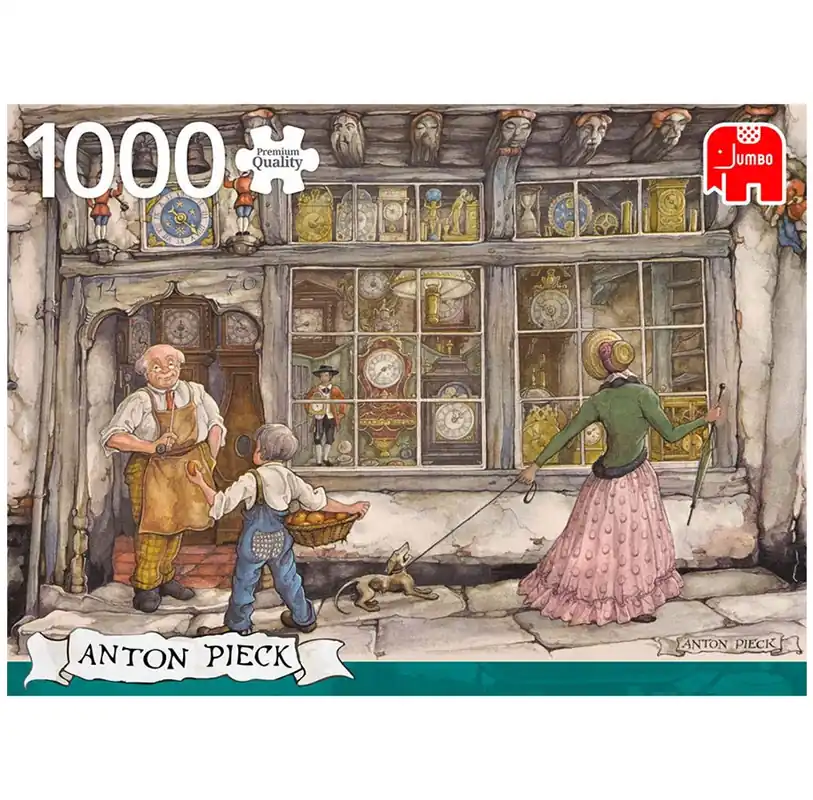 Extra bra pris | Jumbo Puzzle - The Clock Shop Anton (1000 pcs)