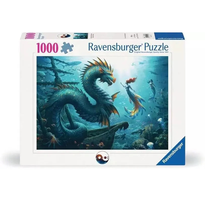 Missa inte | Ravensburger Enchanted Depths Dragon Mermaid 1000p - 14+