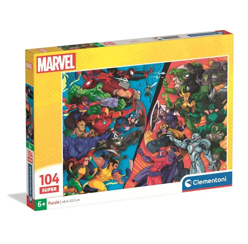 Clementoni Puzzle Super Marvel Heroes Vs Villains 104 pieces 2D Pussel - Mycket uppskattad