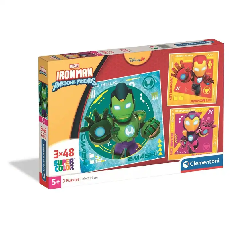Favorit hos kunderna - Clementoni Puzzle Square Iron Man and His Awesome 3x48 pieces 2D Pussel