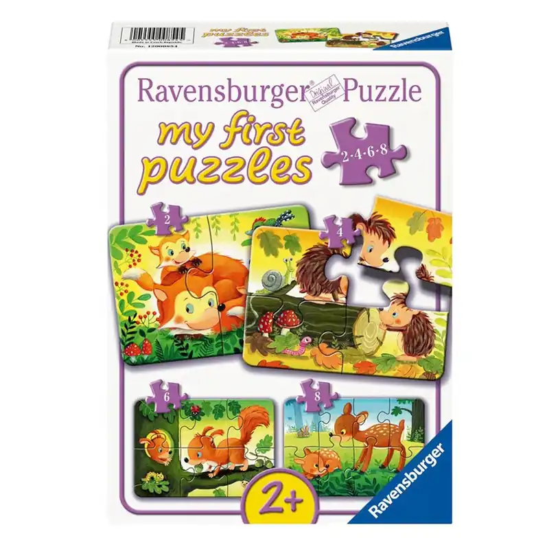 Ravensburger Forest Animal Fun 2/4/6/8p - Tryggt köp
