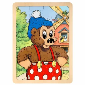 Snart slut - Rasmus Klump - Framed Wooden Puzzle