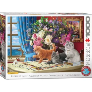 Eurographic Puzzling Cats by Image World Smart Cut(1000) - Rea