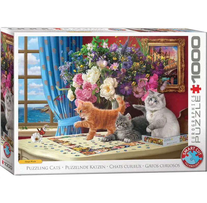 Eurographic Puzzling Cats by Image World Smart Cut(1000) - Rea