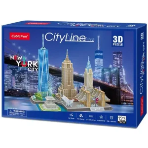 Cubic Fun City Line New York City 3D 123 pcs 3D pusselspel - Handla nu