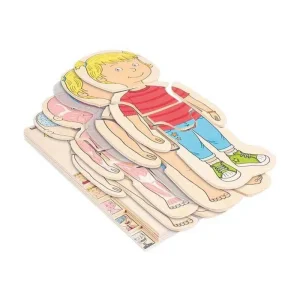 Sista chansen | Beleduc Wooden Layered Puzzle Girl - 5 Layers Trä