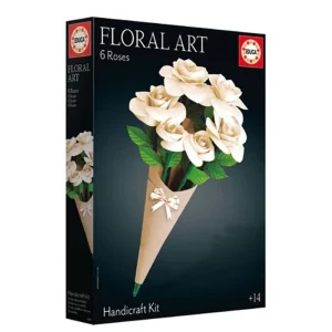 Tidsbegränsat erbjudande | Educa Floral Art 6 White Roses