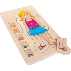 Nyhet i sortimentet - Small Foot - Wooden Body Puzzle Girl 29st. Trä