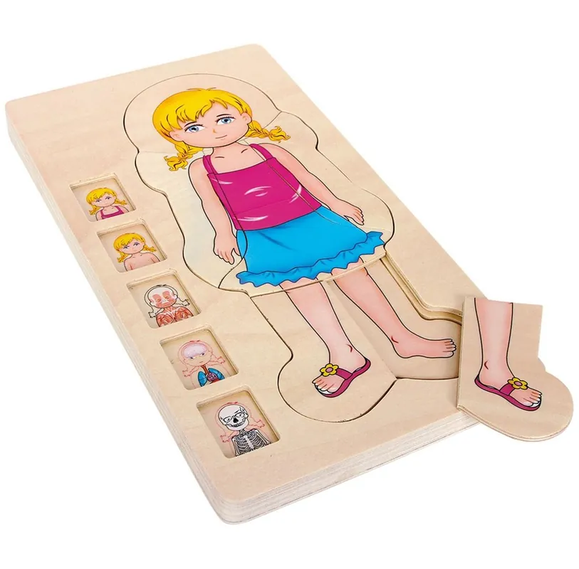 Nyhet i sortimentet - Small Foot - Wooden Body Puzzle Girl 29st. Trä