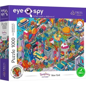 Trefl Puzzle - Unlimited Fit - EYE-SPY - IMAGINARY CITIES New York USA (1000 pieces) 2D Pussel | Dagens erbjudande