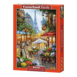 Erbjudandet går snart ut | Selecta Play Castorland Jigsaw Puzzle Spring Flowers Paris 1000pcs. 2D Pussel