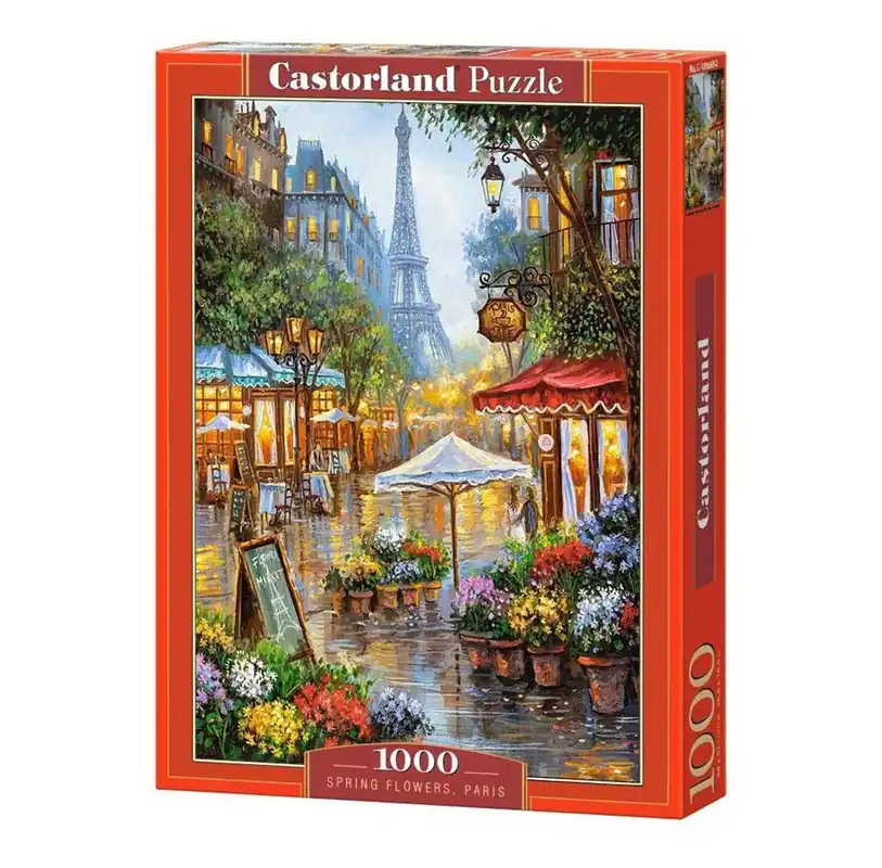 Erbjudandet går snart ut | Selecta Play Castorland Jigsaw Puzzle Spring Flowers Paris 1000pcs. 2D Pussel