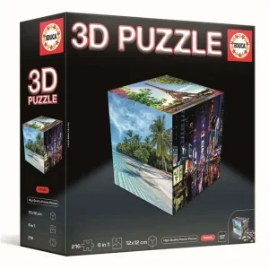 Educa 3D Puzzle Cube Travel - I lager