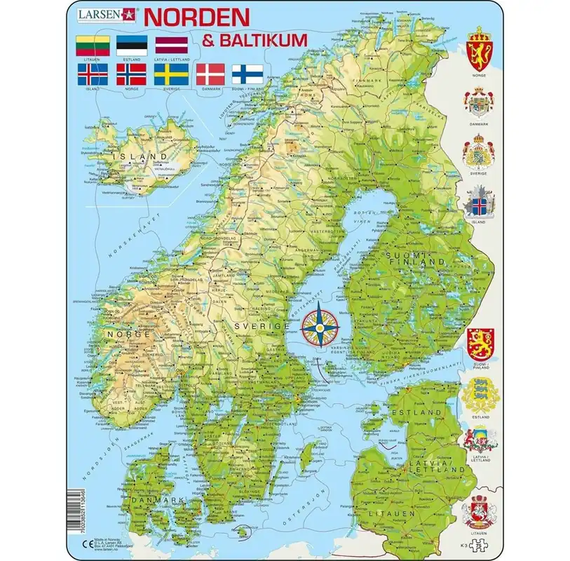 Larsen Puzzles The North (75 pcs) - Nyinkommet
