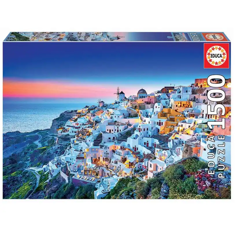 Professionell kvalitet - Educa Puzzle - Santorini (1500)