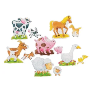 Fabrikspris | Goki Wooden Jigsaw Puzzle Farm Animals 25 pcs.