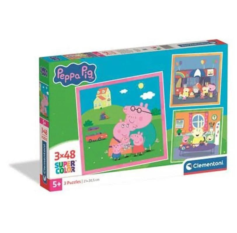 Clementoni Puzzle Peppa Pig 2026 3x48 pieces 2D Pussel - Kanonerbjudande