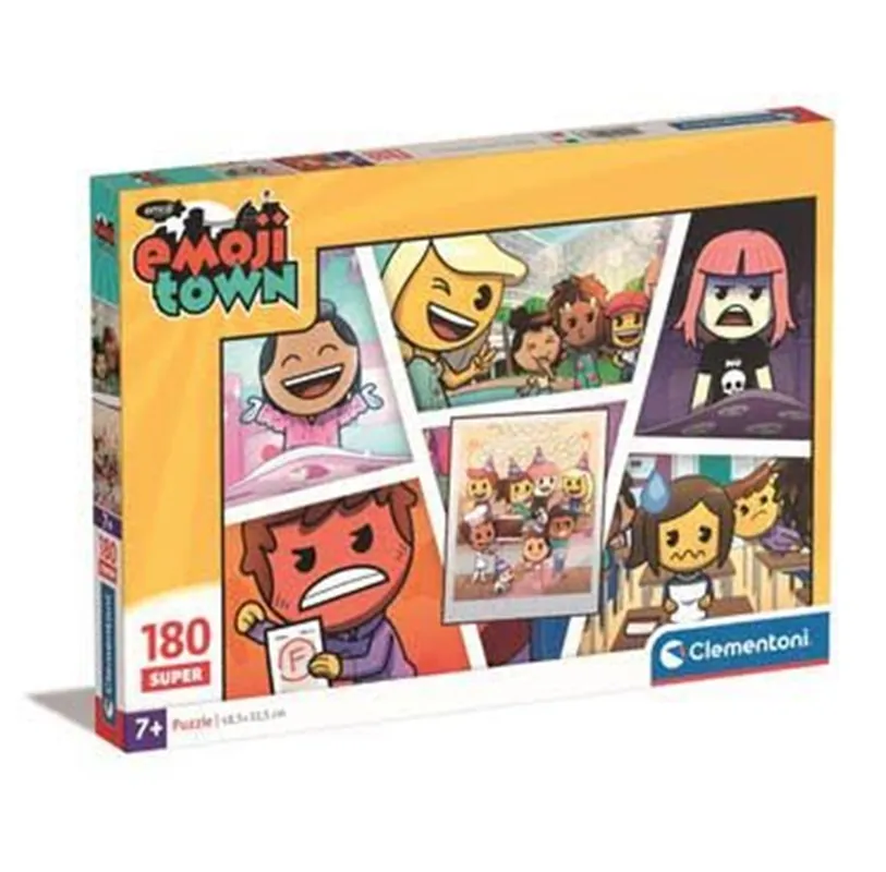 Clementoni Puzzle Emoji town 180 pieces 2D Pussel | Nyhet hos oss