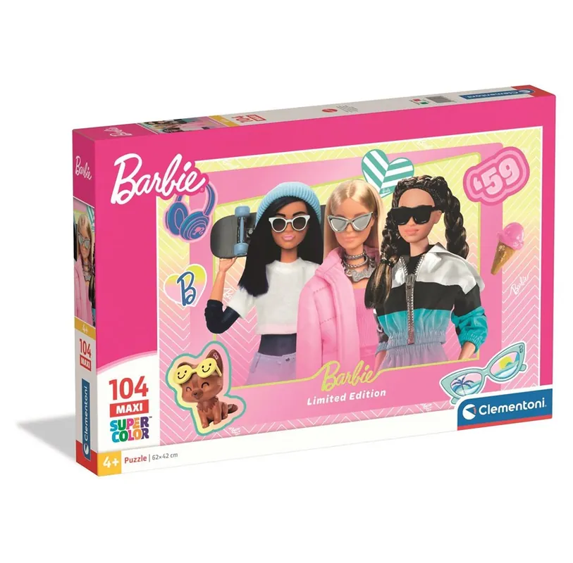 Clementoni Puzzle Maxi Barbie 104 pieces 2D Pussel | Endast ett fåtal kvar