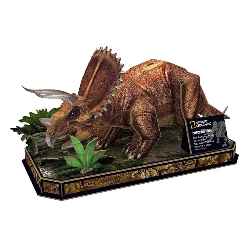 Outlet | Cubic Fun 3D Puzzle National Geographic Triceratop 3D pusselspel