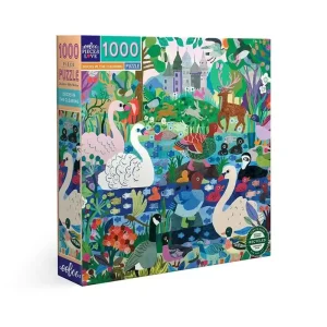 eeBoo Puzzle 1000 pcs - Ducks in the Clearing | Passa på