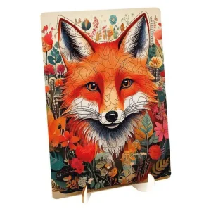 Creative Craft Group Wooden Puzzle Fox - Unique Shapes - 130 pcs. Trä | Professionell kvalitet