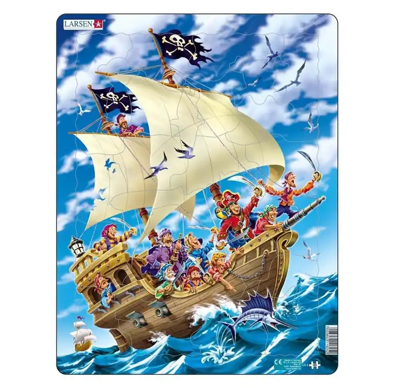 Selecta Play Larsen Jigsaw Puzzle The Pirate Ship 30 pcs. 2D Pussel | Nytt lägre pris