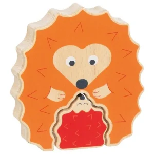 Goki Wooden Puzzle Standing Hedgehog 2 pcs. Trä - Populär