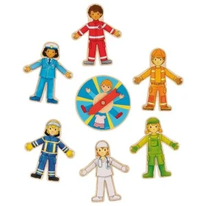 Under begränsad tid | Goki Wooden Puzzle Game Professions 38 pcs. Trä