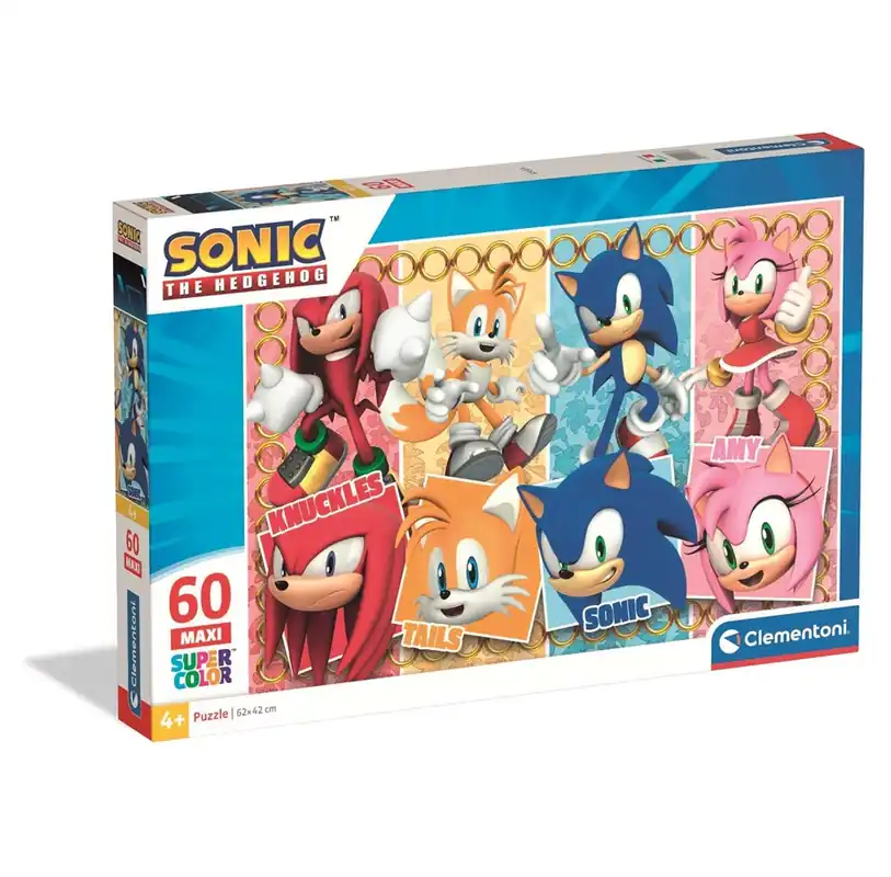 Favorit hos kunderna | Clementoni Puzzle Maxi Sonic 2025 60 pieces 2D Pussel