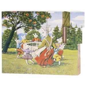 Goki Wooden Block Puzzle Fairytales Trä - Finns tillgänglig