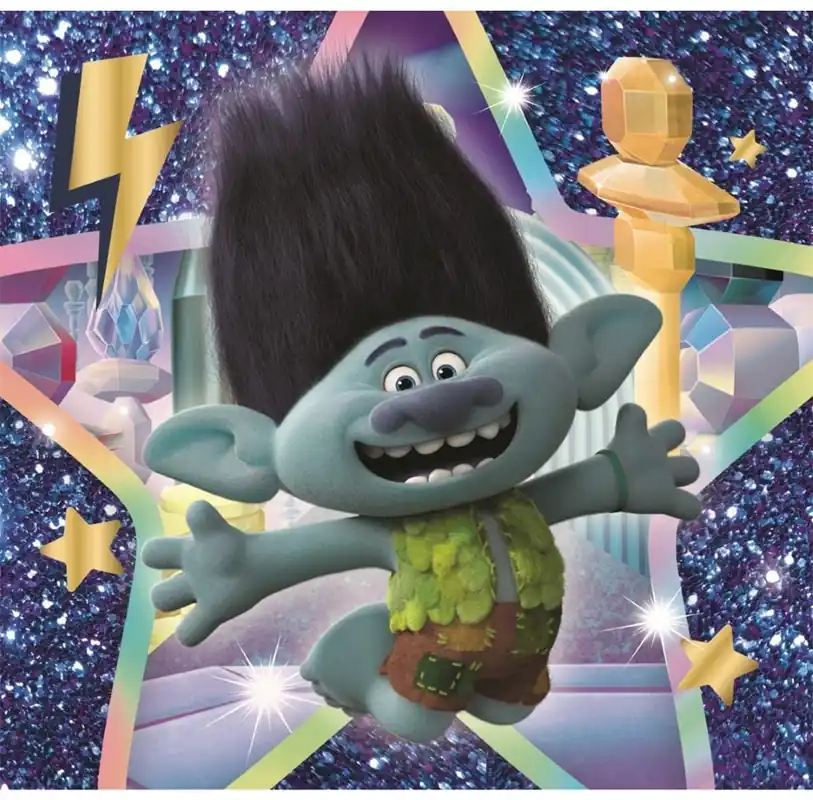 Bra pris | Clementoni Puzzle Trolls 3x48 pieces 2D Pussel