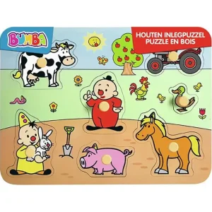 Nedsatt pris | Studio 100 Bumba Wooden Stud Puzzle Farm 7 pcs. Trä