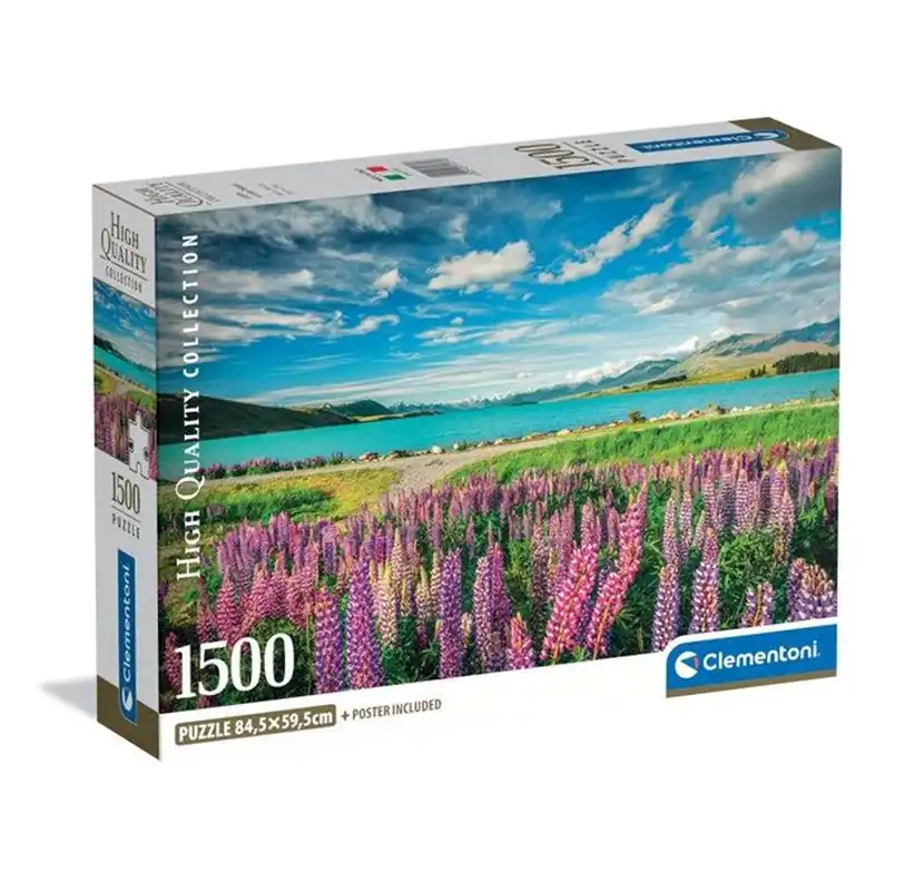 Snart slut - Clementoni Lupins at Lake Tekapo (1500)
