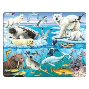 Deal - Selecta Play - Larsen Jigsaw Puzzle Animals - Arctic Animals 75 pcs.