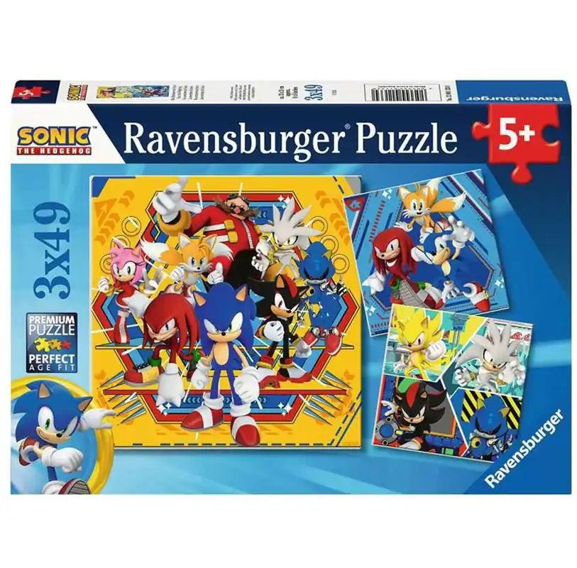 Precis inkommet | Ravensburger Sonic 3x49pc