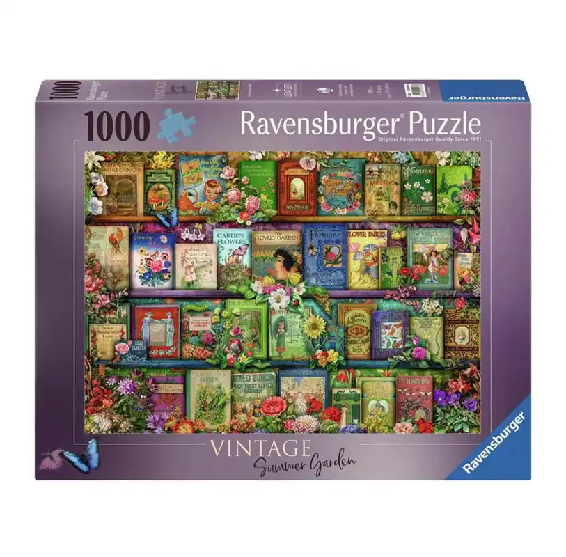 Rekommenderas | Ravensburger Jigsaw Puzzle Vintage Garden Books 1000 pcs.