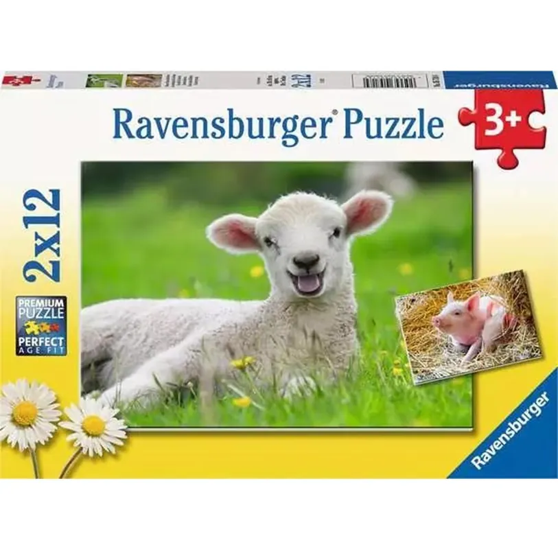 Beställ online - Ravensburger Farm Animals 2x12p